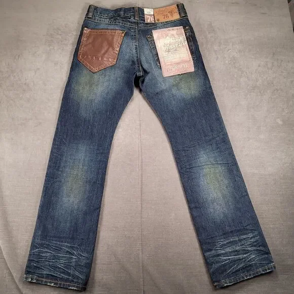 Heritage‎ America 76 Distillery Blue Jeans Whiskers Mens Size 30 x 32 NEW - Picture 9 of 10